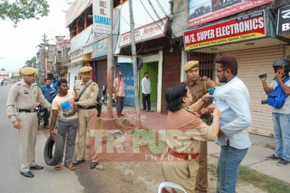 'Tripura Bandh' cause crores of losses in businesses, depriving daily wage earners, Congress goons destroy public properties : PCC Chief Birjit Sinha fails to control vandals, party support base erodes further 'Tripura Bandh' cause crores of losses in businesses, depriving daily wage earners, Congress goons destroy public properties : PCC Chief Birjit Sinha fails to control vandals, party support base erodes further